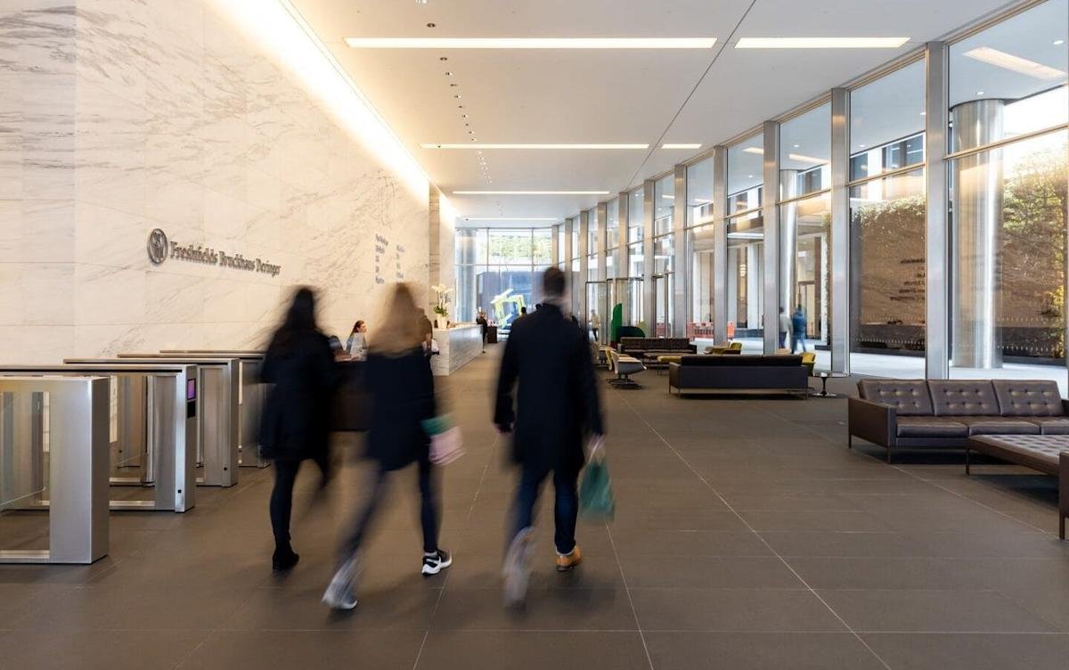 law students in a city office